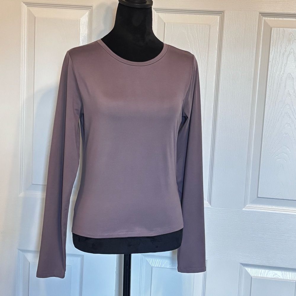 Hollister Long Sleeve Crewneck Top - Mauve